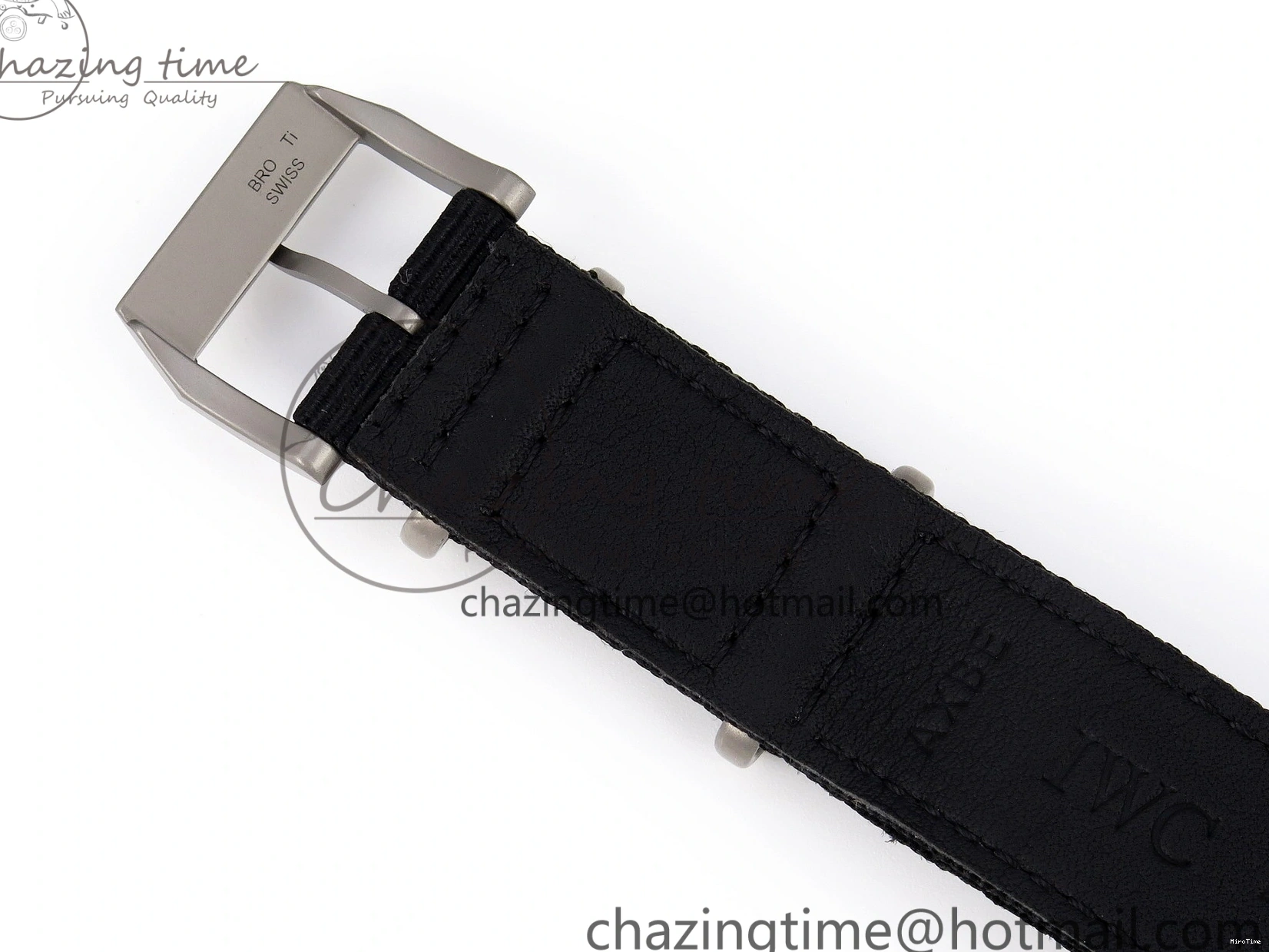 MIROTIME 0208 FreshLook Pilot’s Watch Top Gun Black Ceramic IW326901 ZF 1:1 Best Edition on Black Nylon Strap A 7026